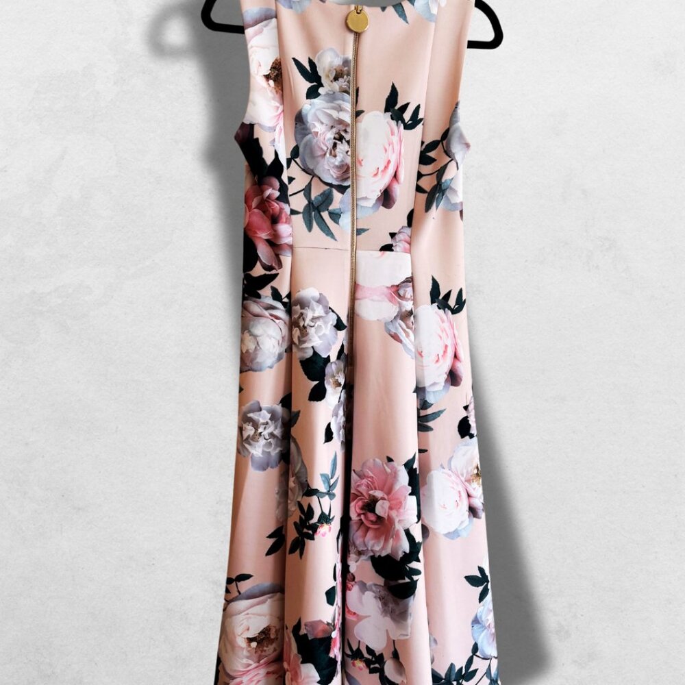 Calvin Klein Blush & Pink Floral Cocktail Dress
